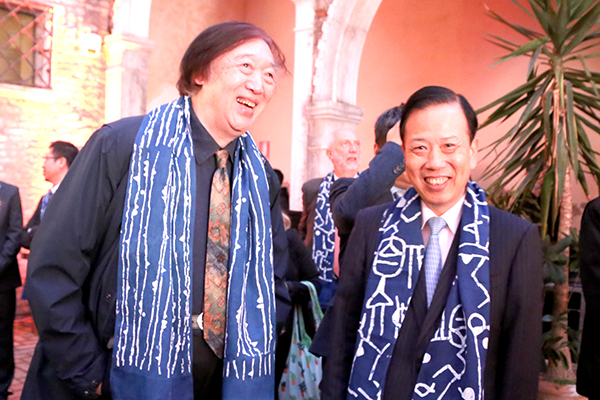 “韩美林全球巡展”在威尼斯大学拉开帷幕
