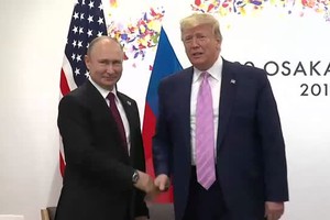 G20, apparente distensione nel vertice Trump-Putin (ANSA)