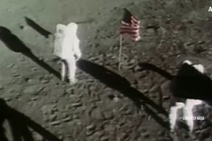 Rari filmati dei primi passi sulla Luna all'asta a NY (ANSA)
